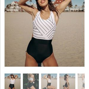 Albion The Geo One Piece Swimsuit Size L NBW